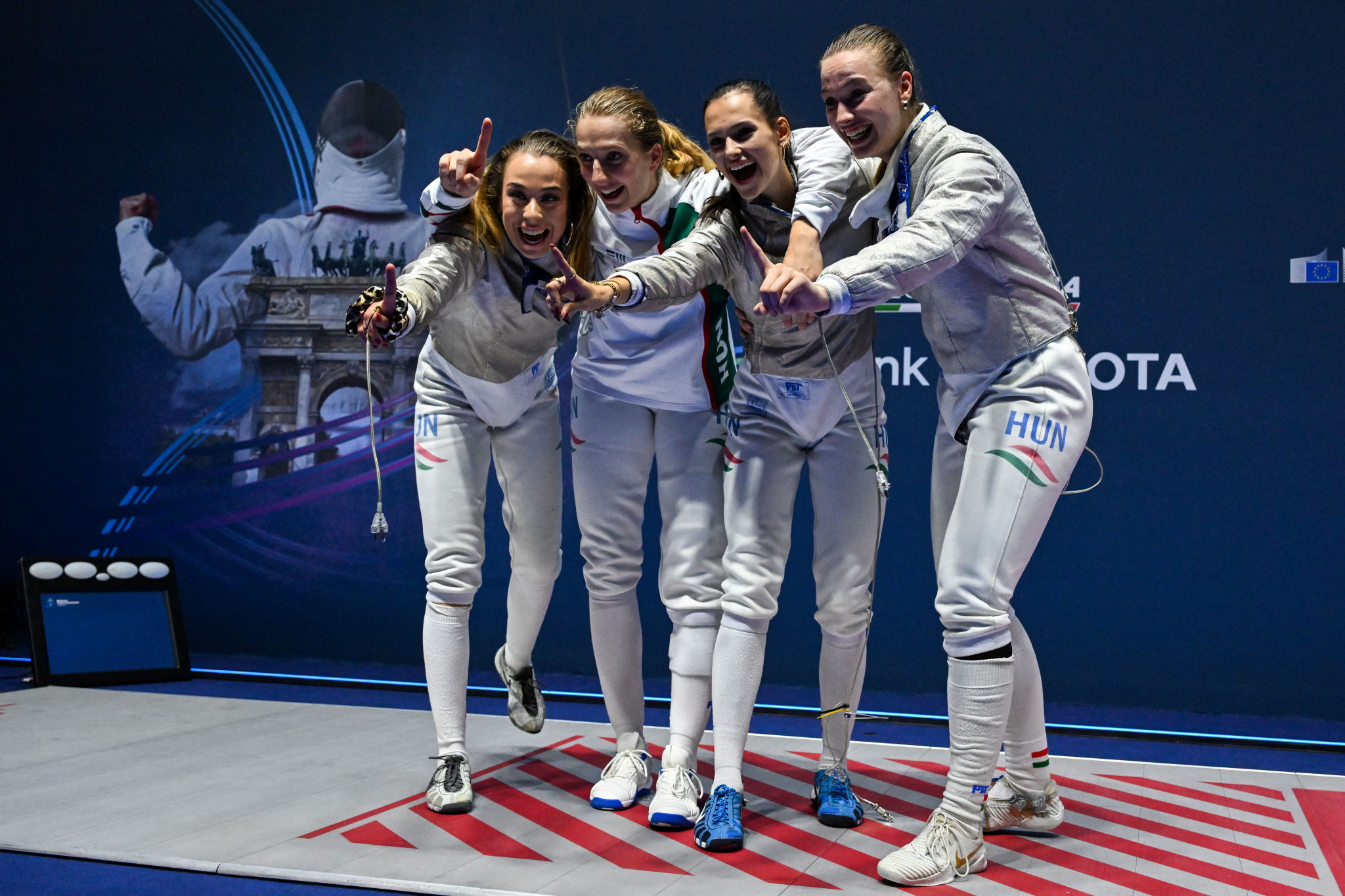 Hungary triumphed in the women's team sabre final at the Fencing World Championships in Milan ©Getty Images