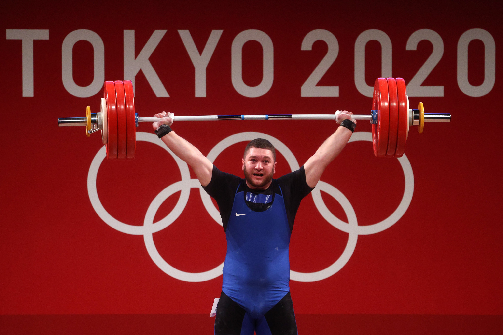 Timur Naniev, the only male weightlifter from Russia at the Tokyo 2020 Olympics, features as part of the country's CIS Games ©Getty Images