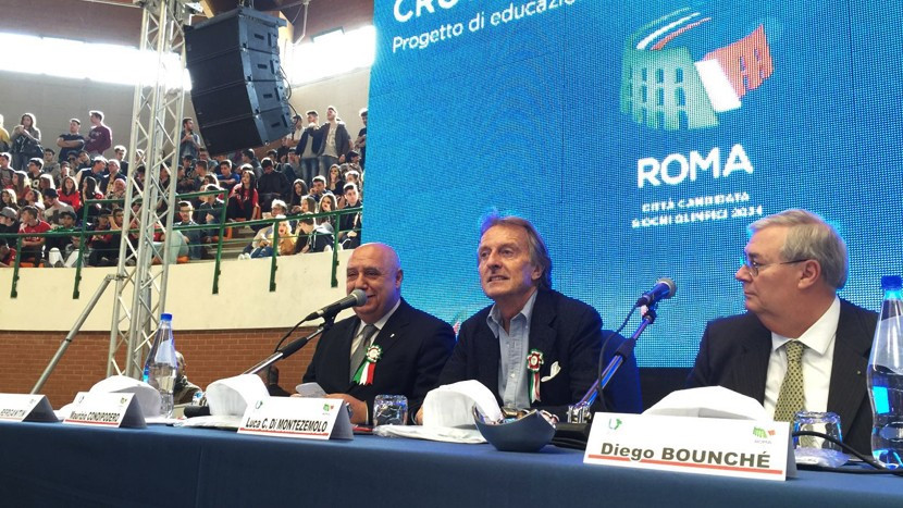 Rome 2024 President Luca di Montezemolo visited Crotone ©Rome 2024 