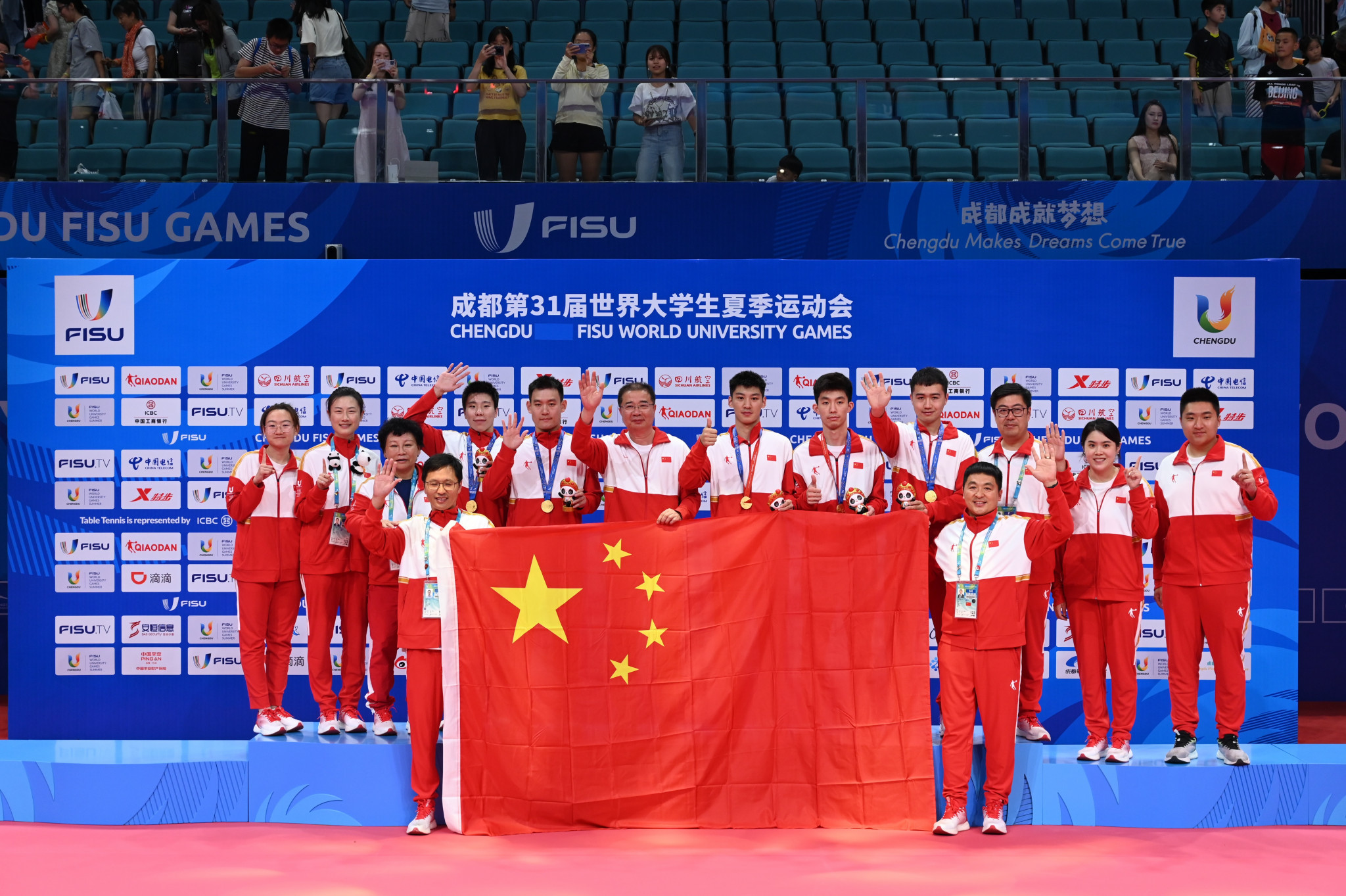 China claimed the men's and women's team table tennis titles ©Chengdu 2021