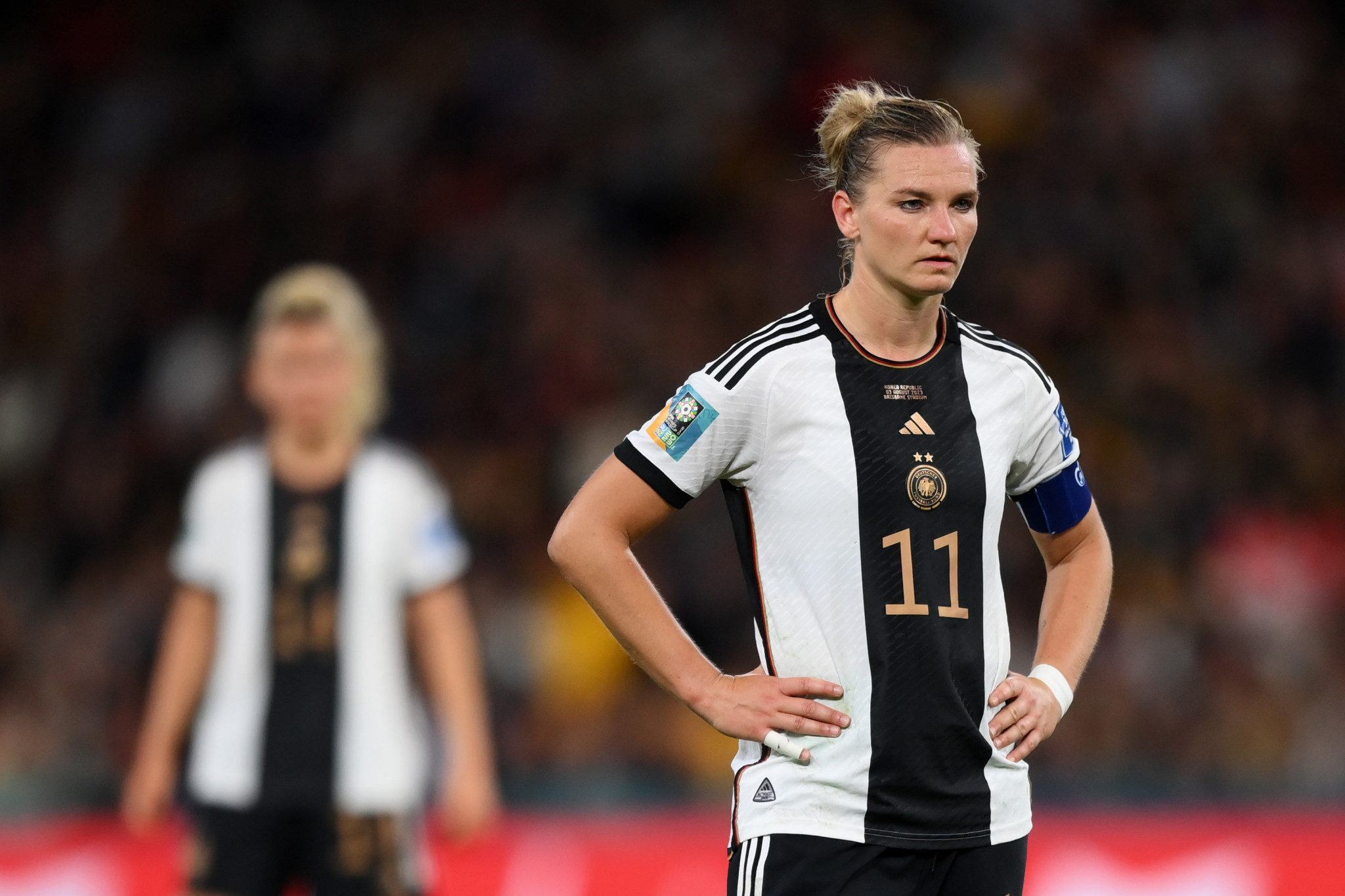 German captain Alexandra Popp scored but it was not enough to see her side advance to the last 16 ©Getty Images