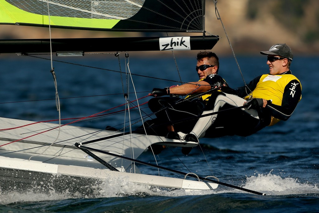 New Zealand's Peter Burling and Blair Tuke got off to the best start of all in the 49er