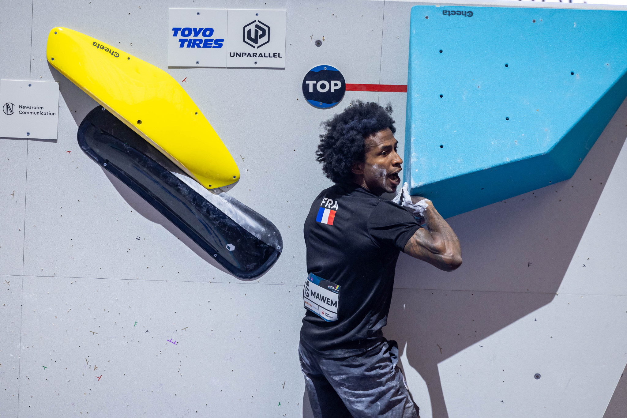 Mawem becomes first Frenchman to win boulder gold medal at IFSC World Championships
