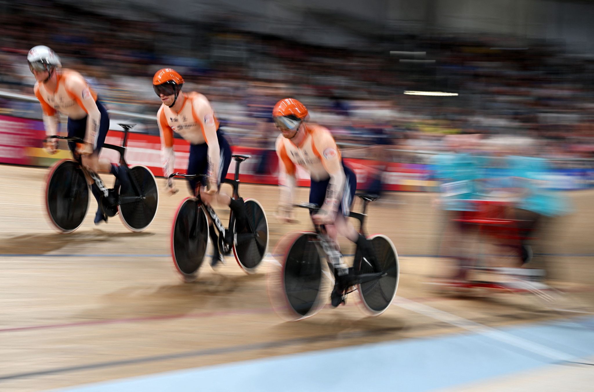 The Netherlands won the gold medal in the team sprint for the fifth time in the last six UCI Cycling World Championships ©Getty Images