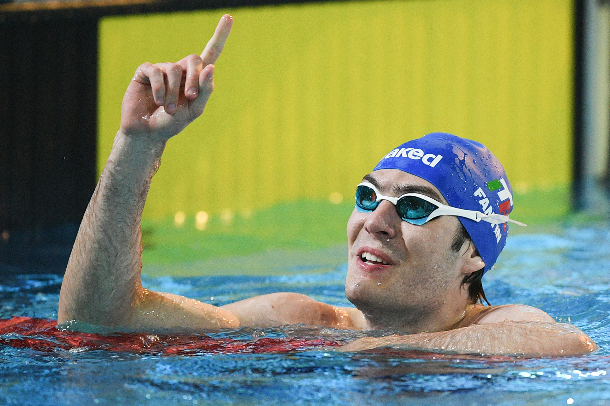 Antonio Fantin set a Championships record in the men's S6 50m freestyle to help move Italy top of the medals table ©Getty Images