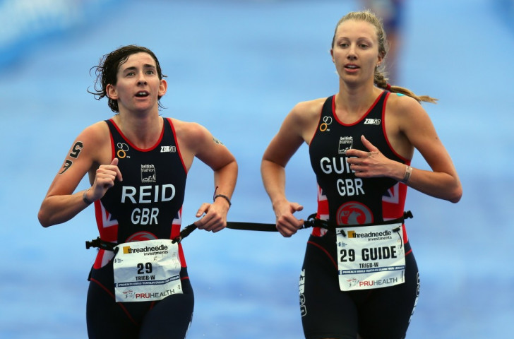 Melissa Reid (left) pictured competing at the ITU Grand Final in London in 2013 ©Getty Images
