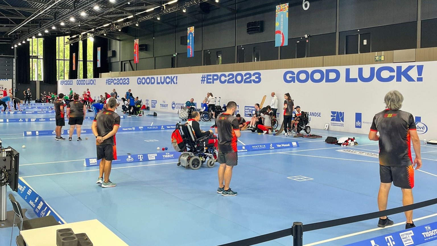 Boccia players have started training at the Rotterdam Ahoy in preparation for the European Para Championships ©EPC