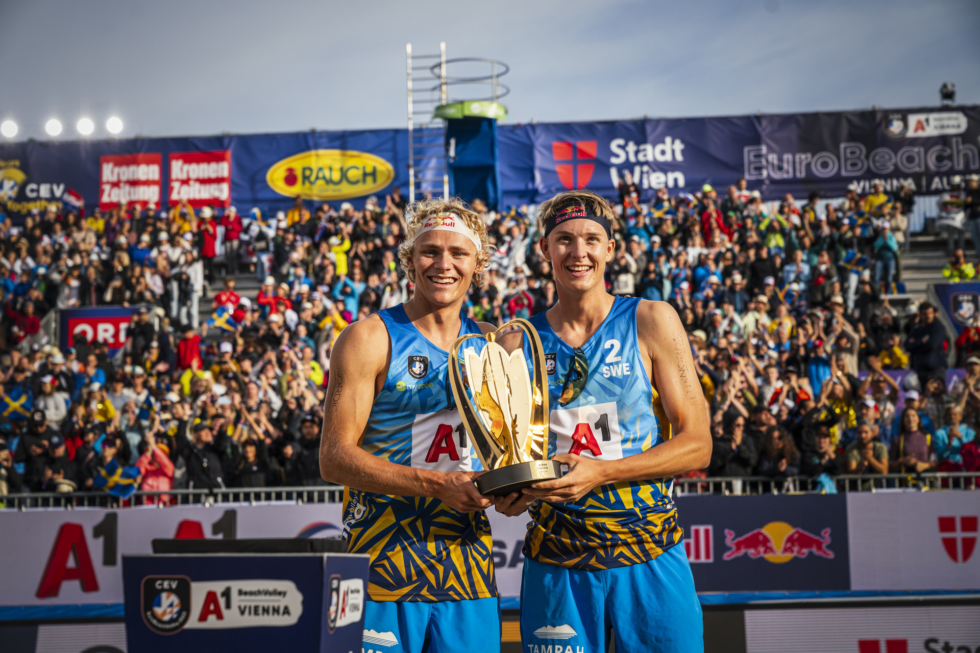 Swedish pair retain men’s title at European Beach Volleyball Championships 