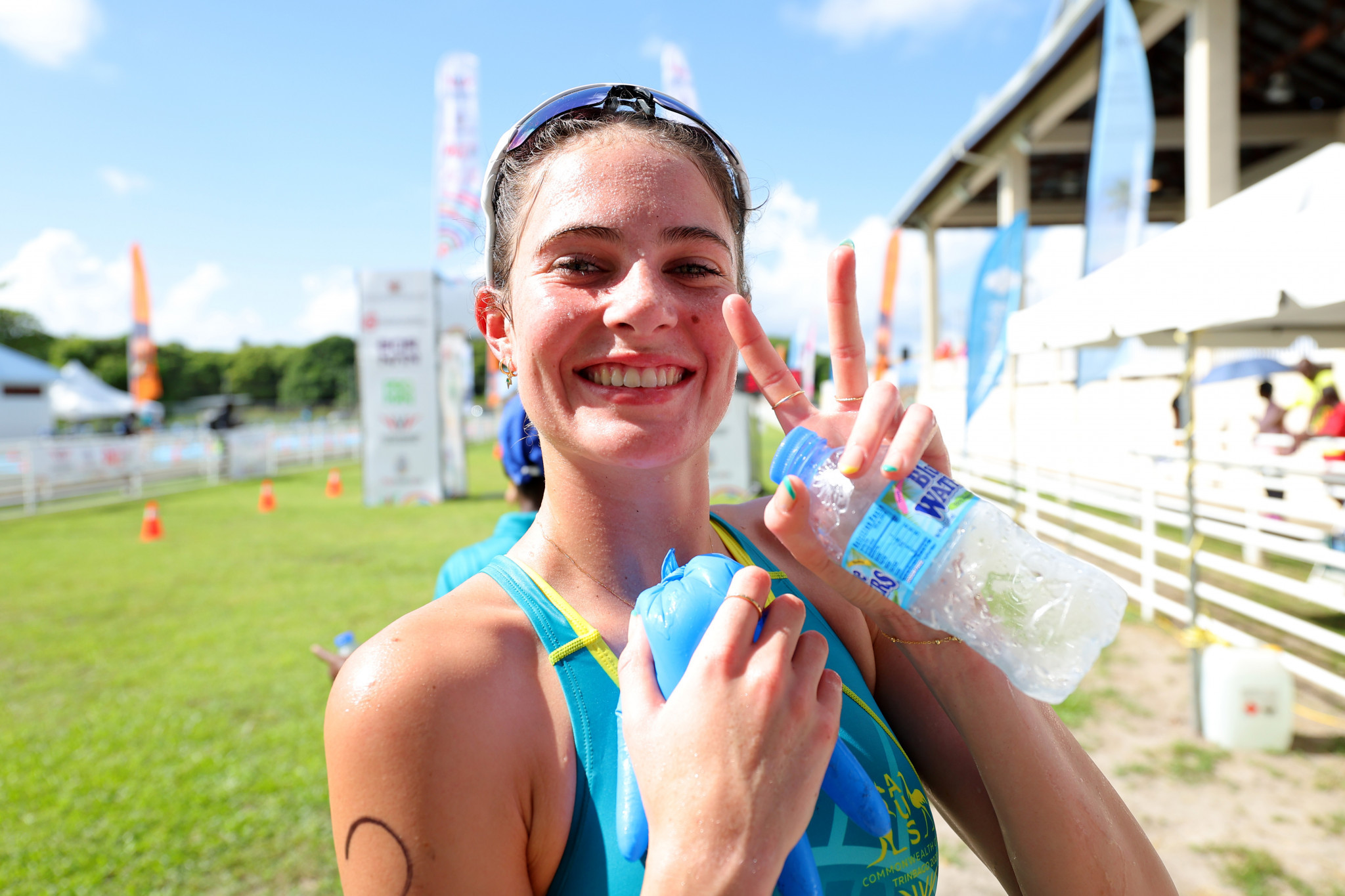 Anderson and Holmes take super sprint triathlon titles at Commonwealth Youth Games