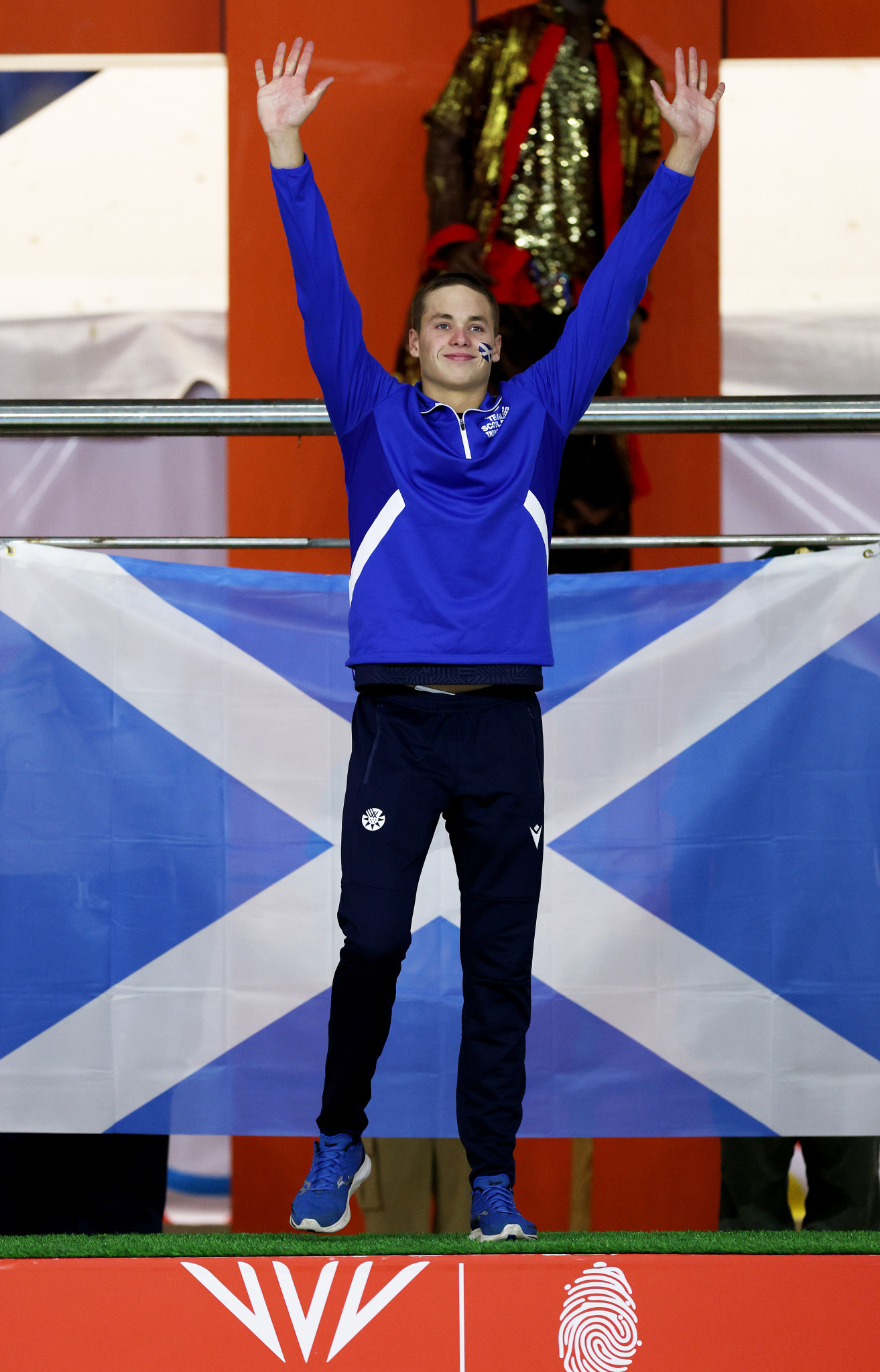 Matthew Ward dominated the men's 100 metres backstroke final to earn Scotland's third swimming gold of the day ©Getty Images