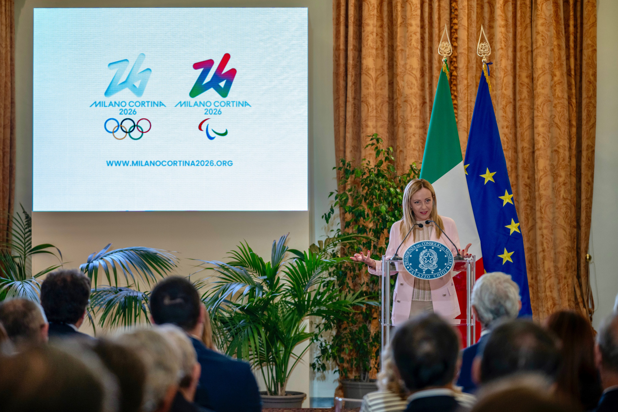 Prime Minister Meloni hopes Milan Cortina 2026 can turn world spotlight on Italy