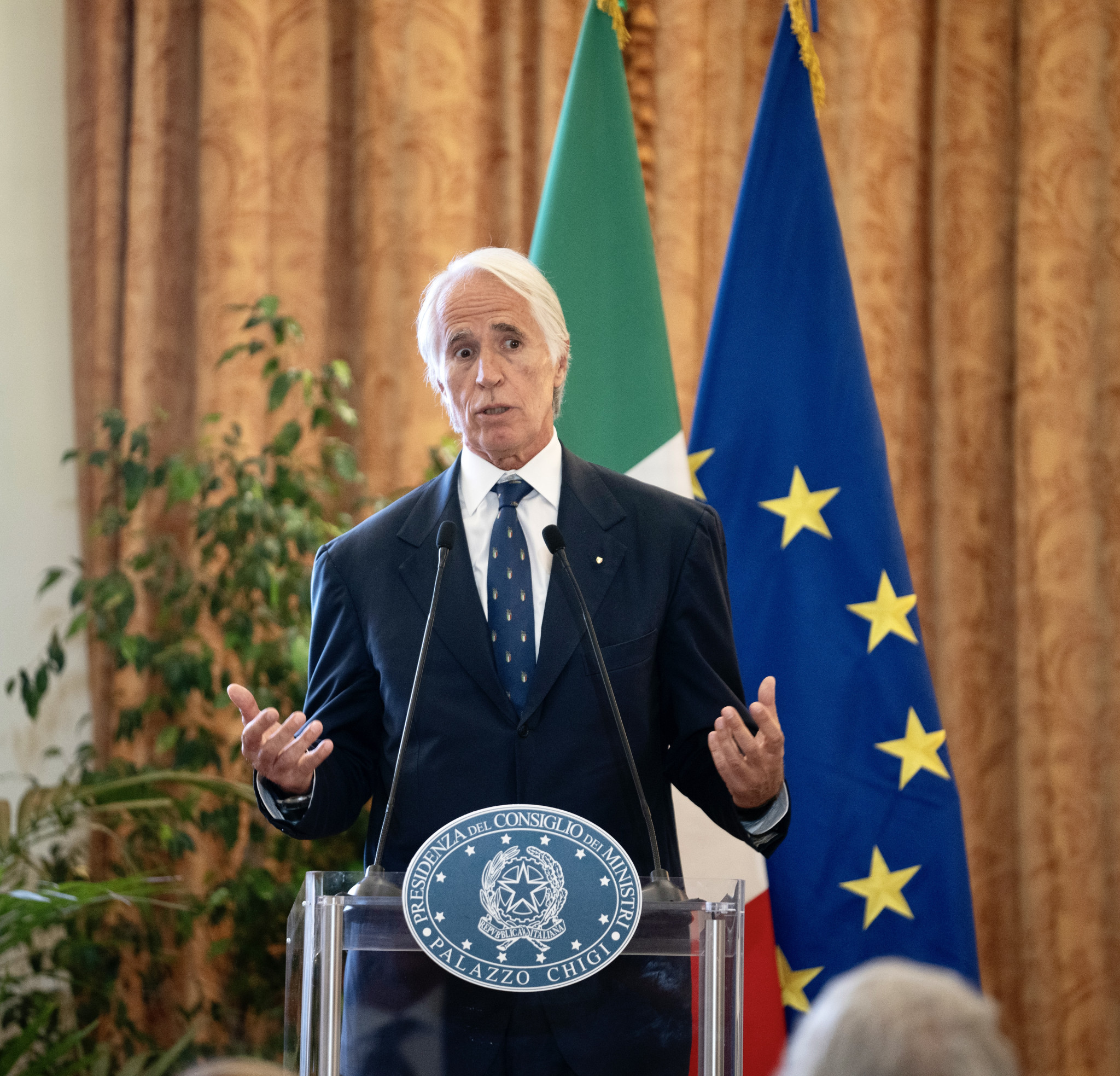 Giovanni Malagò expressed his thanks to the Italian Government for its support towards Milan Cortina 2026 preparations ©Milan Cortina 2026/Filippo Attili