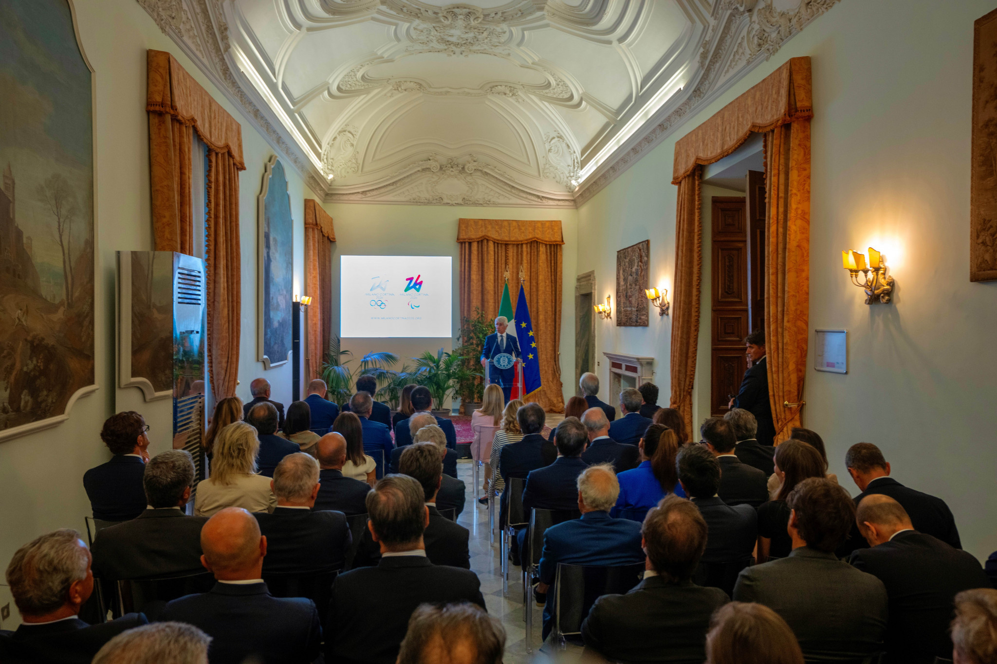 Milan Cortina 2026 stakeholders came together to discuss the Games at the Villa Pamphili in Rome ©Milan Cortina 2026/Filippo Attili