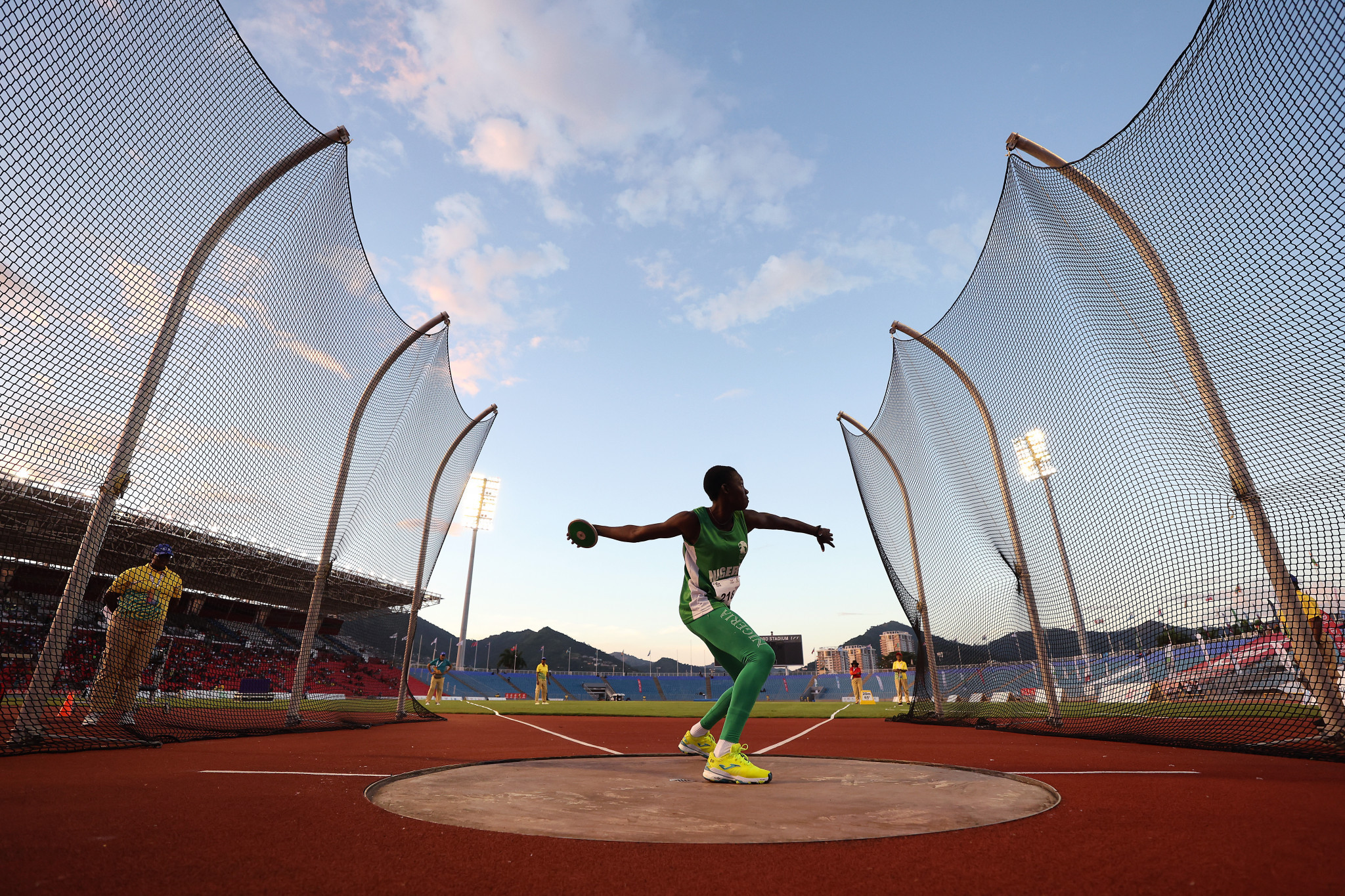 Destiny Nkemakonam Agbo of Nigeria triumphed in the women's F42-44 and F61-64 discus throw at the Commonwealth Youth Games ©Getty Images