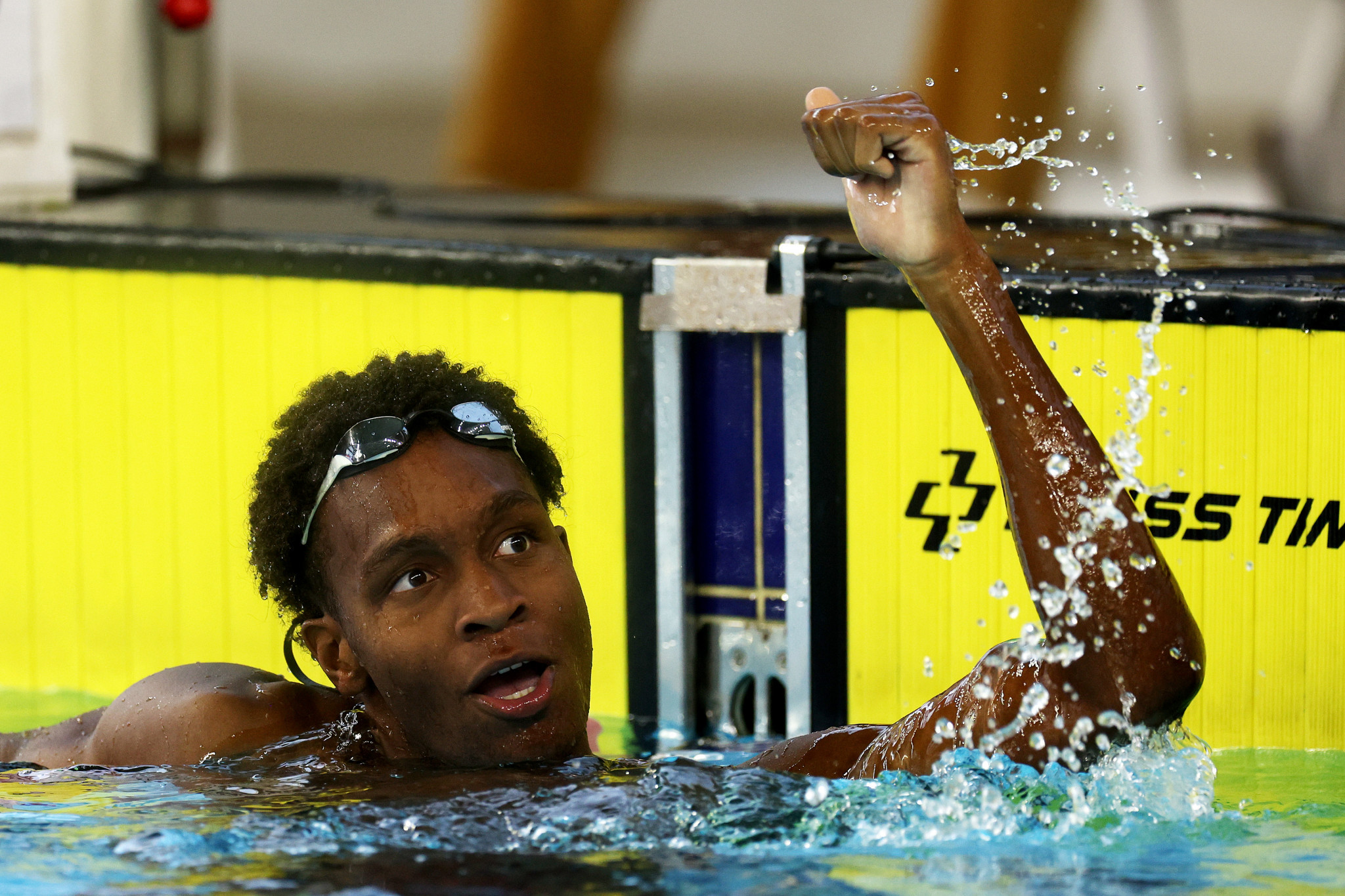 Nikoli Blackman won his and hosts Trinidad and Tobago's second gold of the Commonwealth Youth Games with victory in the men's 100m freestyle ©Getty Images