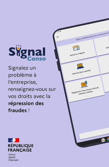 SignalConso, the French Government's anti-fraud app is expected to be available in English before the Olympic and Paralympic Games ©DGCCRF