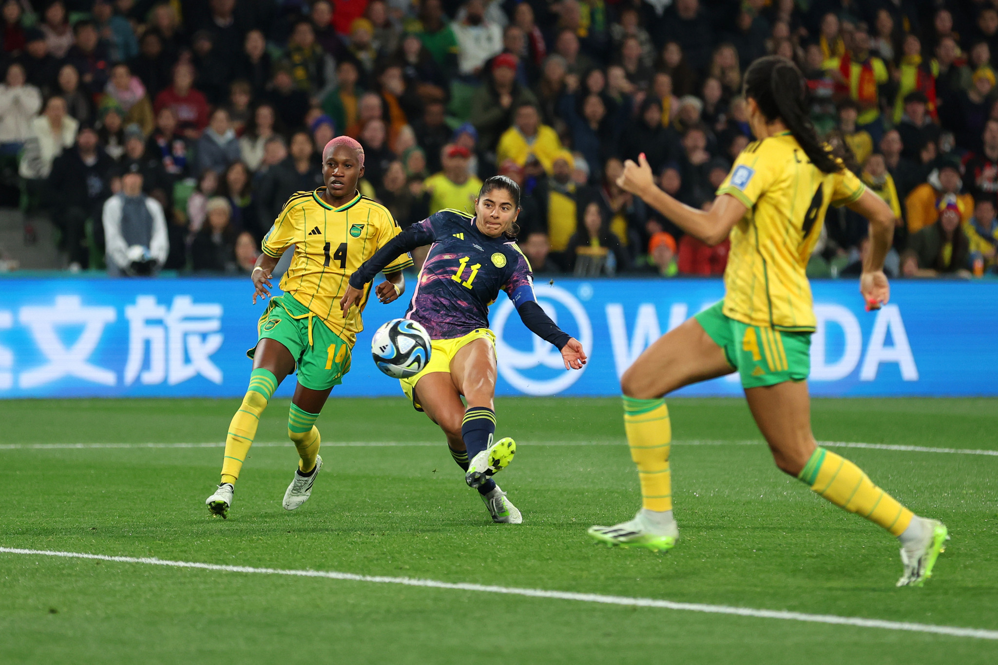 Usme helps Colombia to first FIFA Women's World Cup quarter-finals