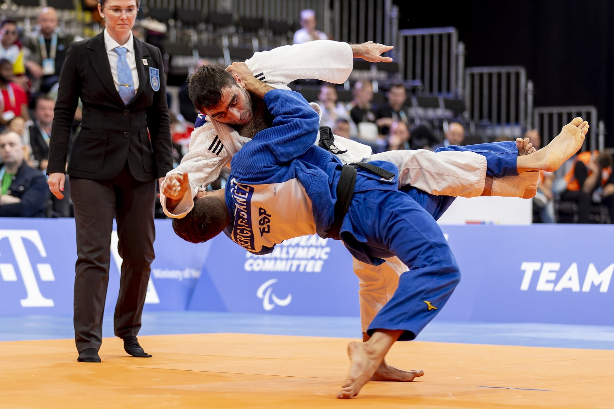 The first day of competition at the European Para Championships delivered a series of terrific Para judo matches ©EPC
