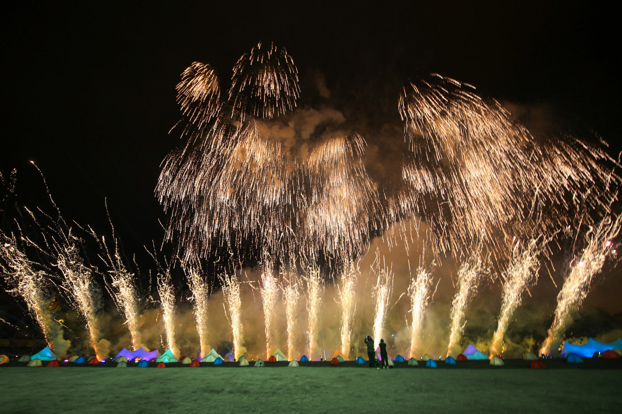 The Chengdu 2021 Closing Ceremony featured a spectacular fireworks display to close proceedings ©FISU