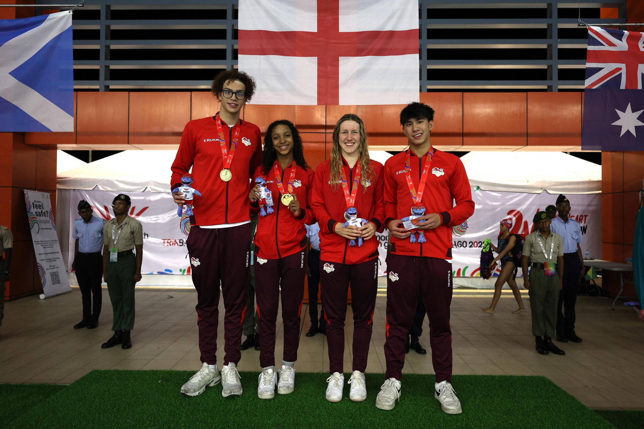 England finished swimming competition at Trinbago 2023 with victory in the mixed 4x100m medley relay ©Getty Images