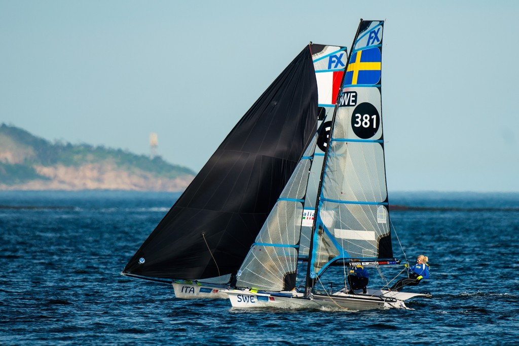 Italian duo move to top of 49erFX standings at European Championships