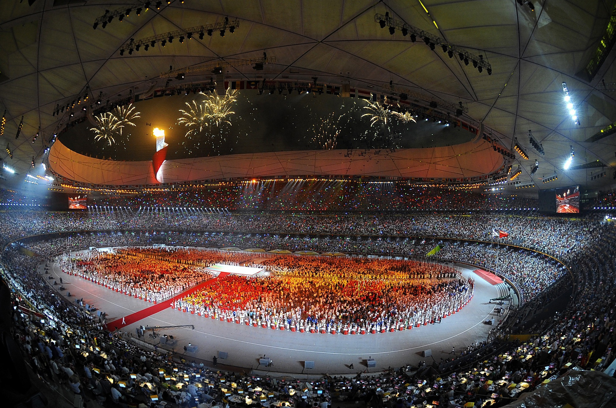 An exhibition has been opened at the Bird's Nest Stadium to mark 15 years since China hosted the Beijing 2008 Summer Olympics ©Getty Images