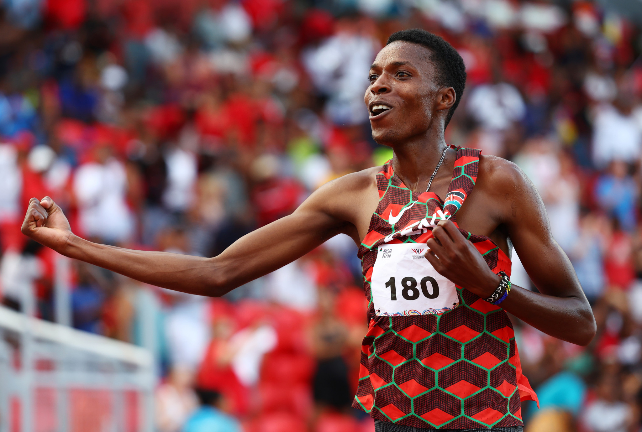 Jospat Sang Kipkirui of Kenya won a closely-fought men's 3,000m final ©Getty Images