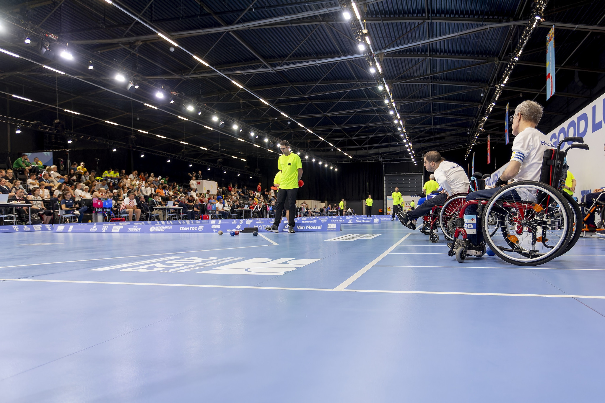 It was last day of boccia action at the Rotterham Ahoy with the finals set to be held at the Schouwburgplein over the weekend ©EPC