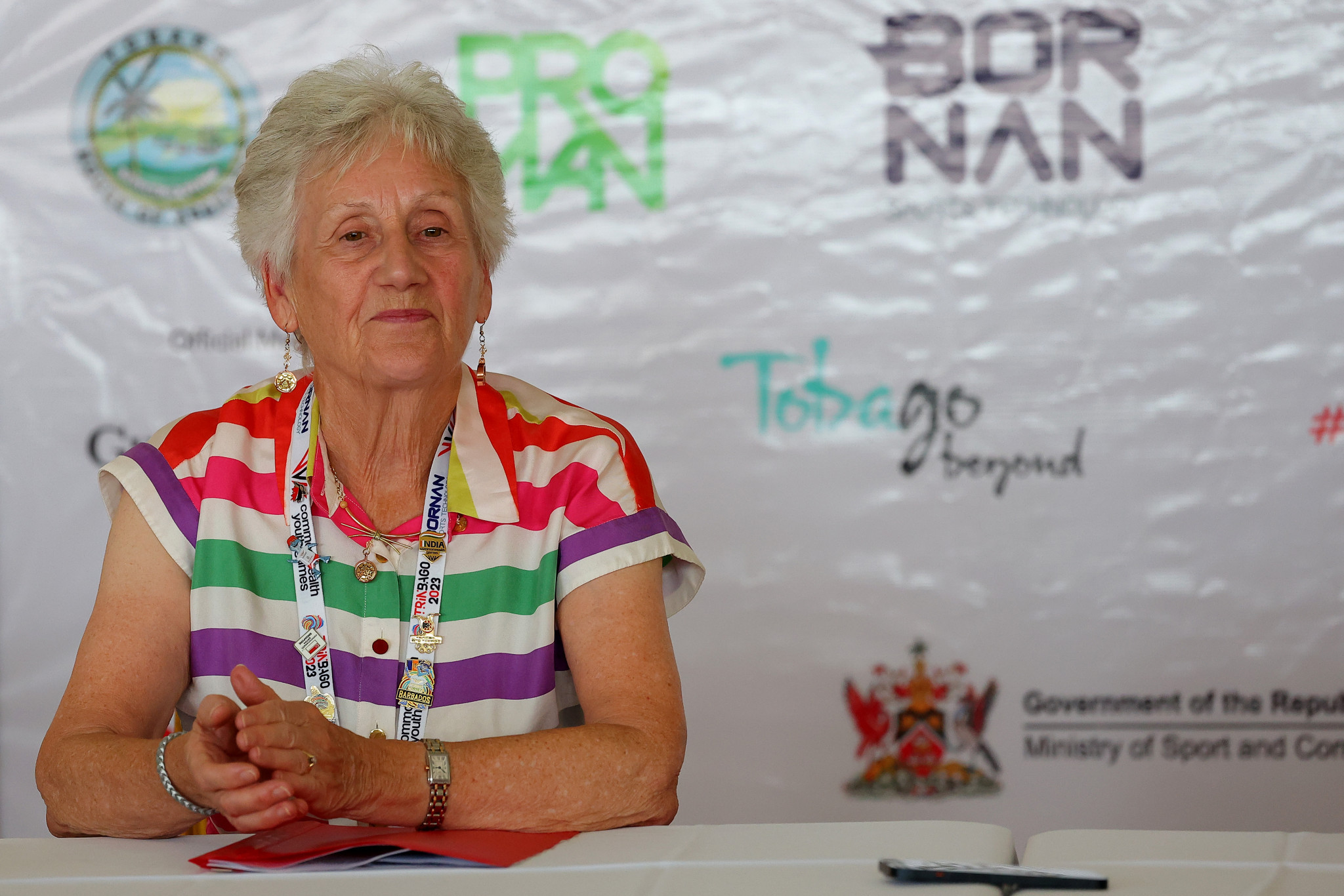 CGF President Dame Louise Martin was an instrumental figure in the launch of the first Commonwealth Youth Games in Edinburgh in 2000 ©Getty Images