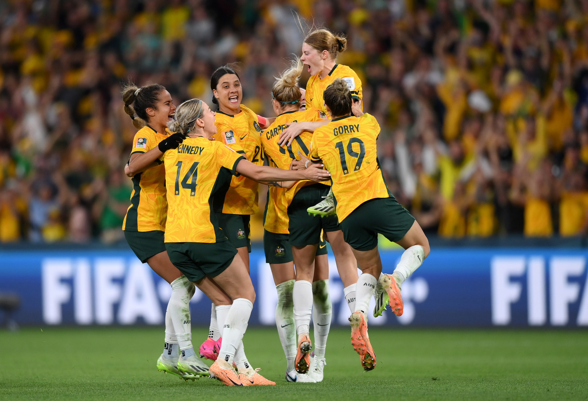 The Matildas ran out as 7-6 winners in the shoot-out following a 0-0 draw after 120 minutes in Lang Park in Brisbane ©Getty Images