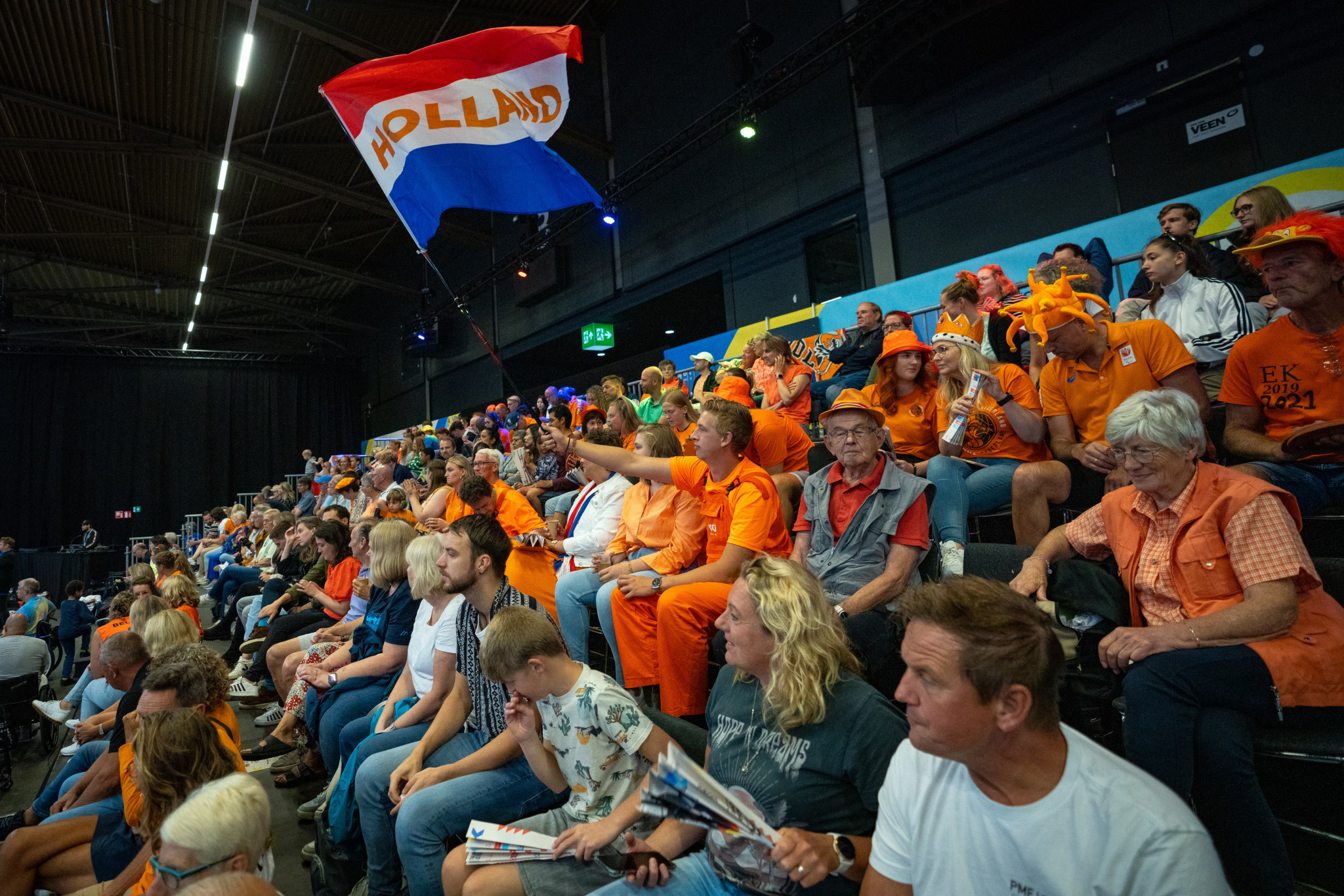 Dutch fans packed out the Rotterdam Ahoy to cheer on their men's and women's wheelchair basketball teams ©EPC