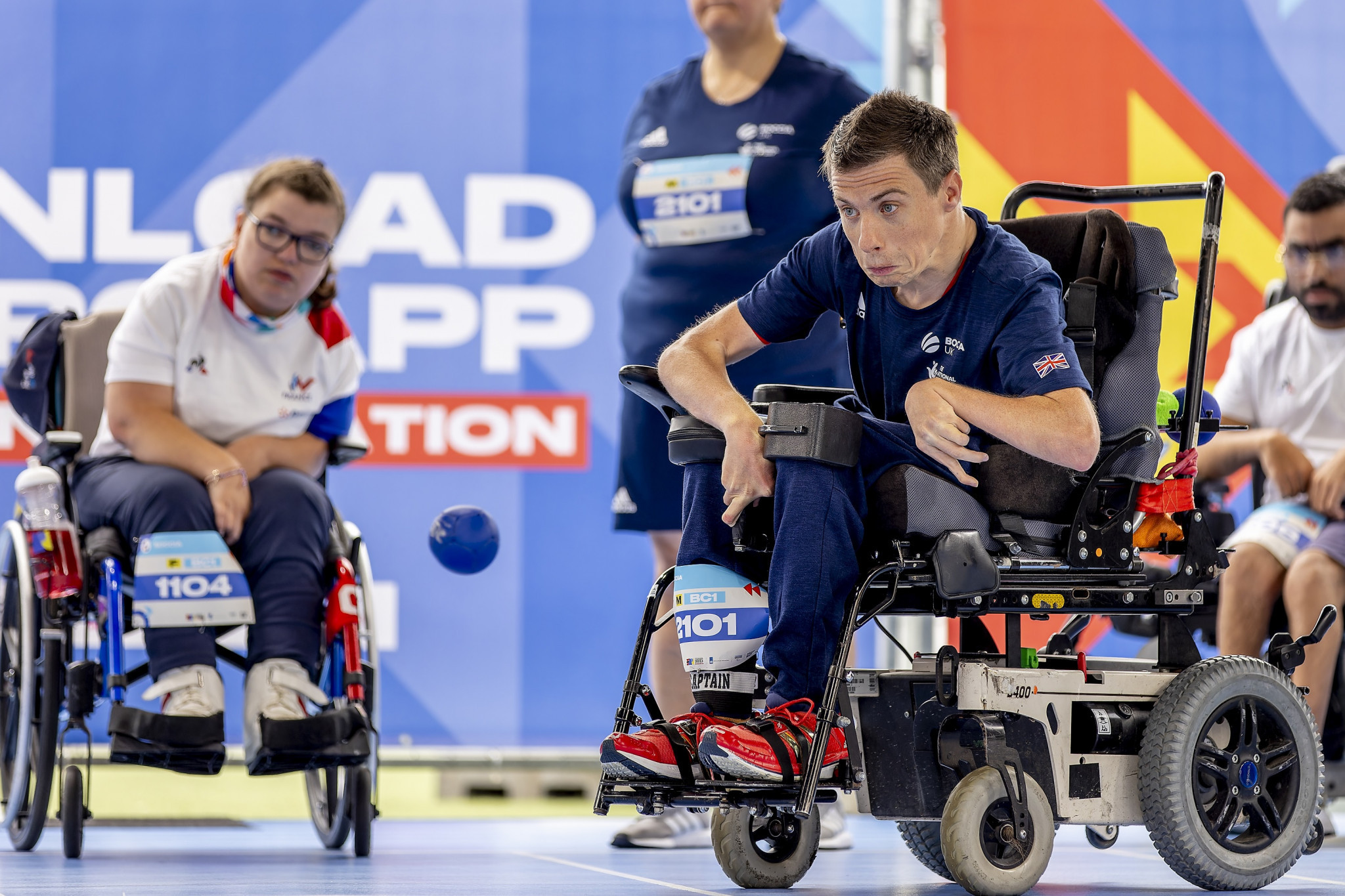 David Smith helped Britain beat France only to lose to The Netherlands in the BC1/BC2 teams final ©EPC