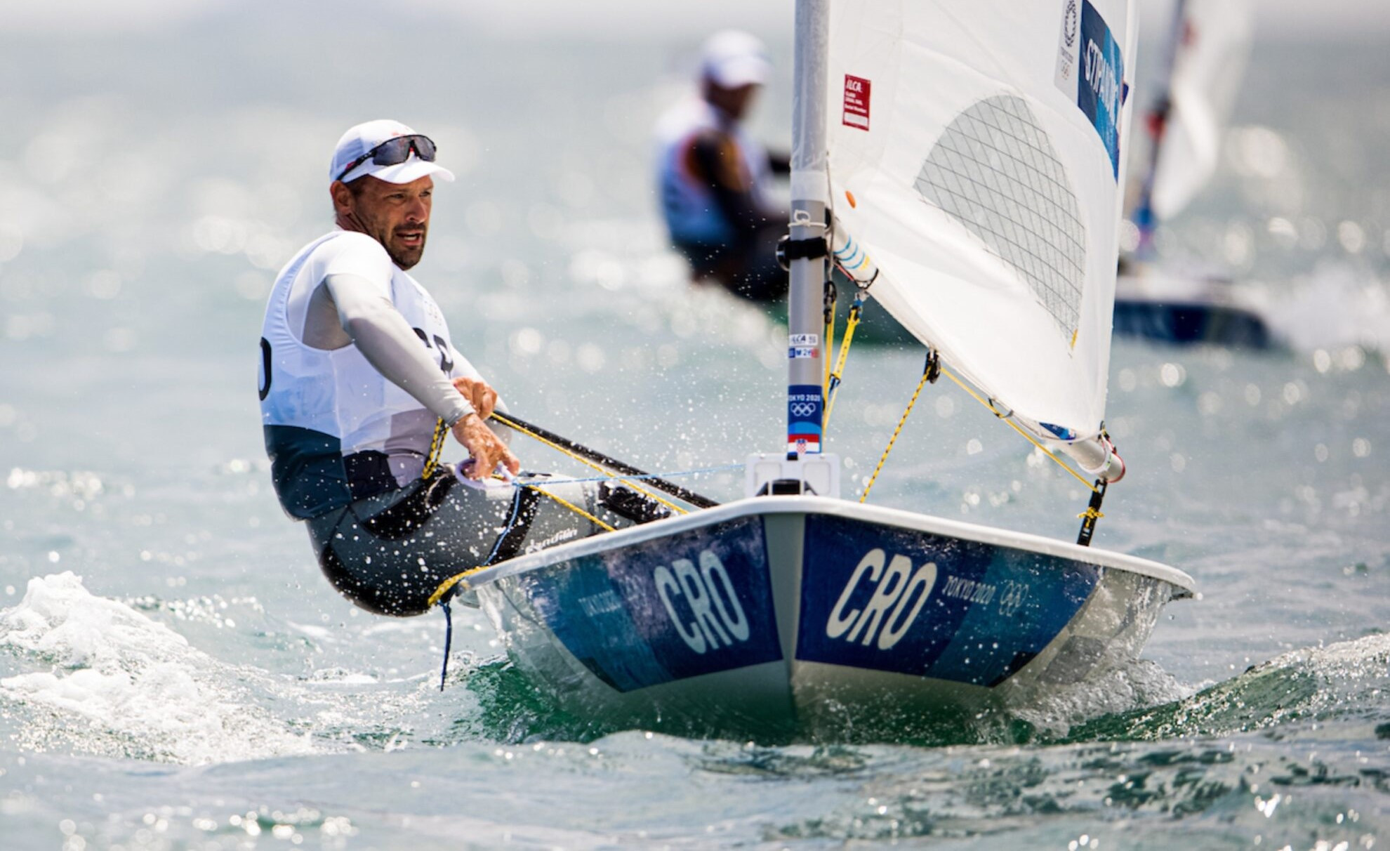 Tonči Stipanović leads the way in the men's dinghy ILCA 7 class with two wins from two races ©World Sailing