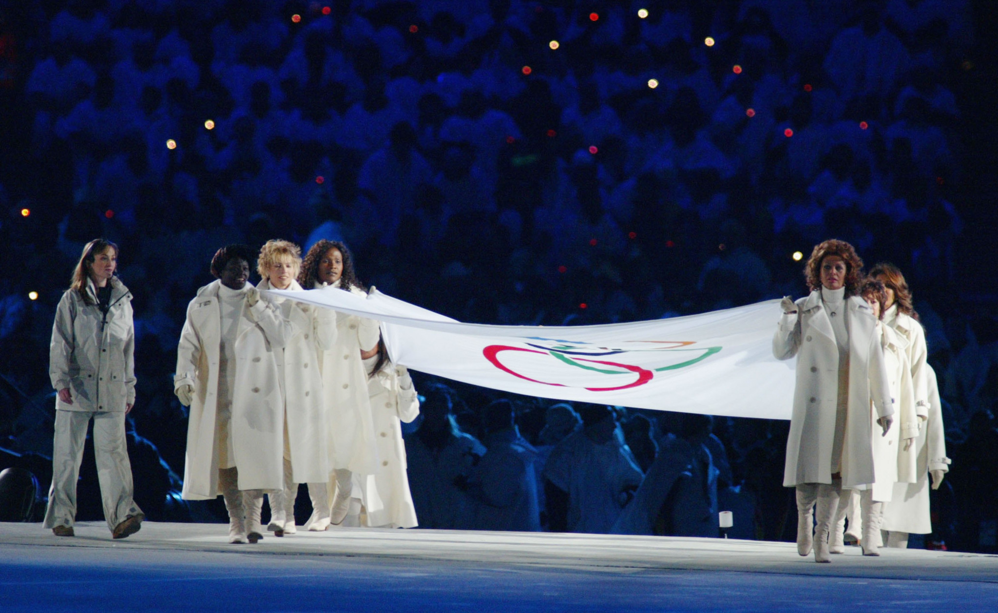 At the 2006 Turin Winter Olympics, the last on Italian soil, prominent women were chosen to carry the Olympic Flag ©Getty Images