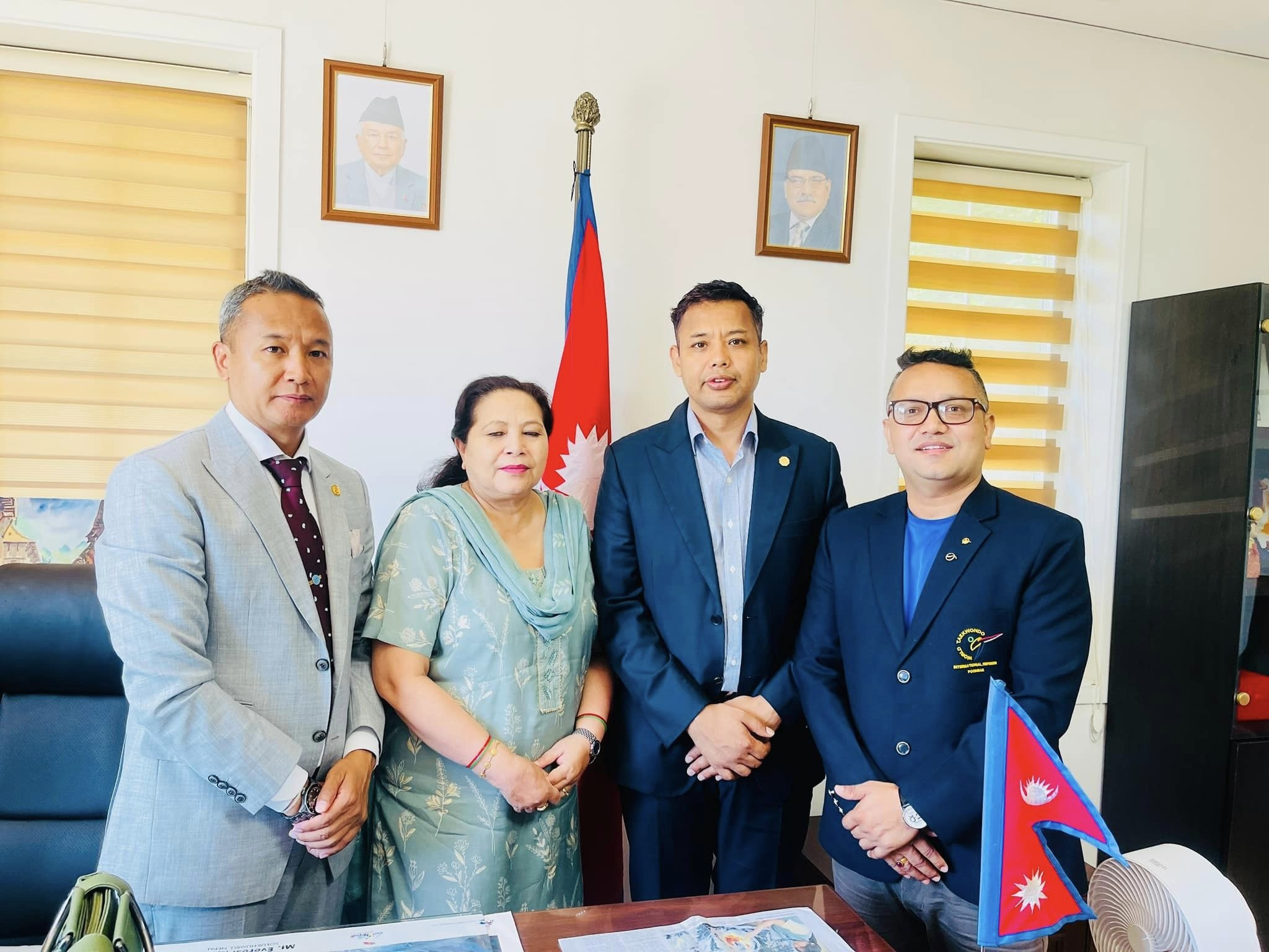 Nepalese taekwondo referees recognised at Embassy in South Korea