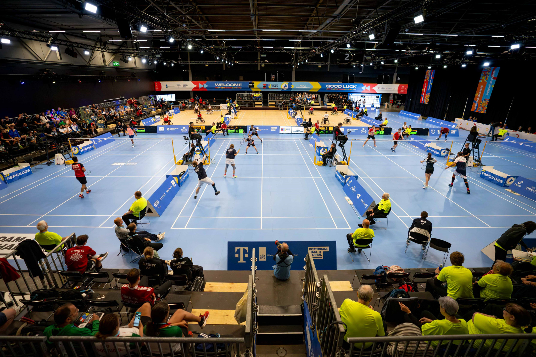 There were plenty of Para badminton matches for the spectators to enjoy ©EPC