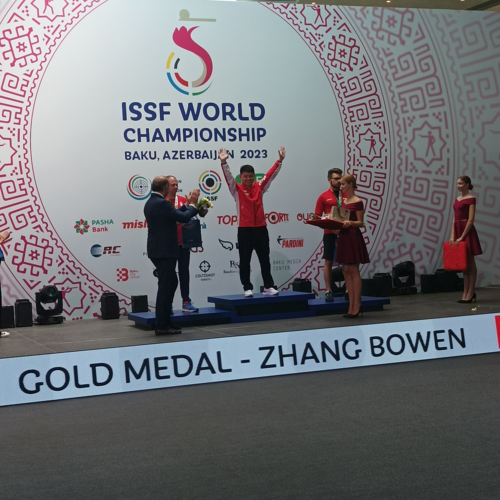 World Champion Zhang Bowen was pleased to fulfill his responsibility by claiming an Olympic quota place for China©ITG