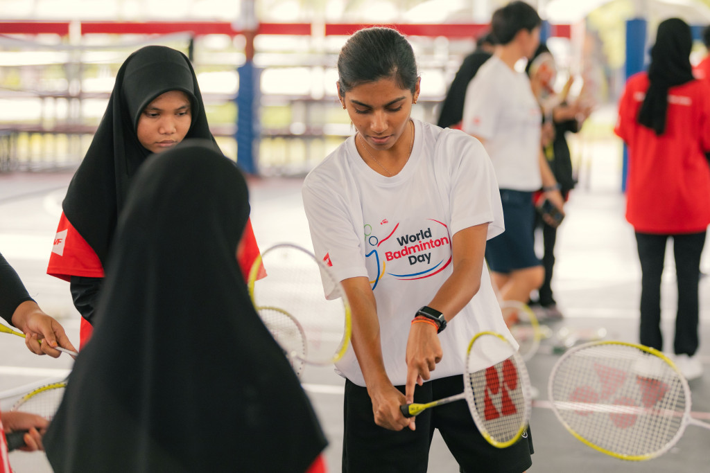 A group of 30 youngsters received coaching at the BWF badminton clinic in Kuala Lumpur ©BWF
