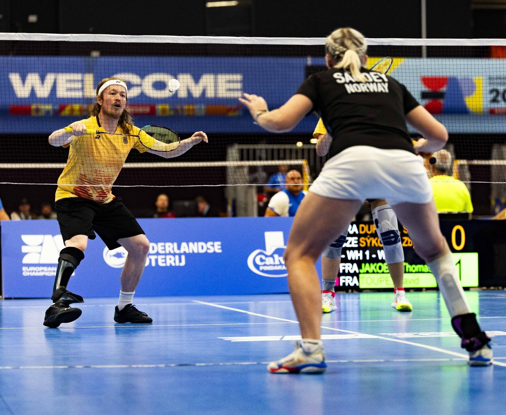 Para badminton competition continued with a series of quarter-final matches played out at the Rotterdam Ahoy ©EPC