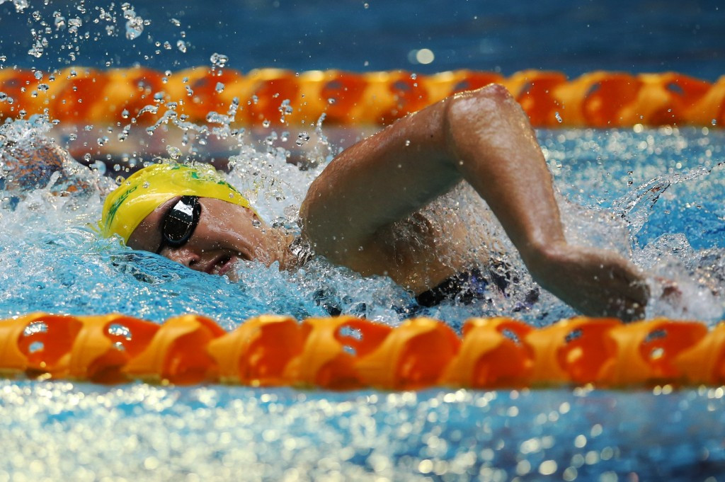 Ellie Cole earned victory in the women's S9 50m freestyle event