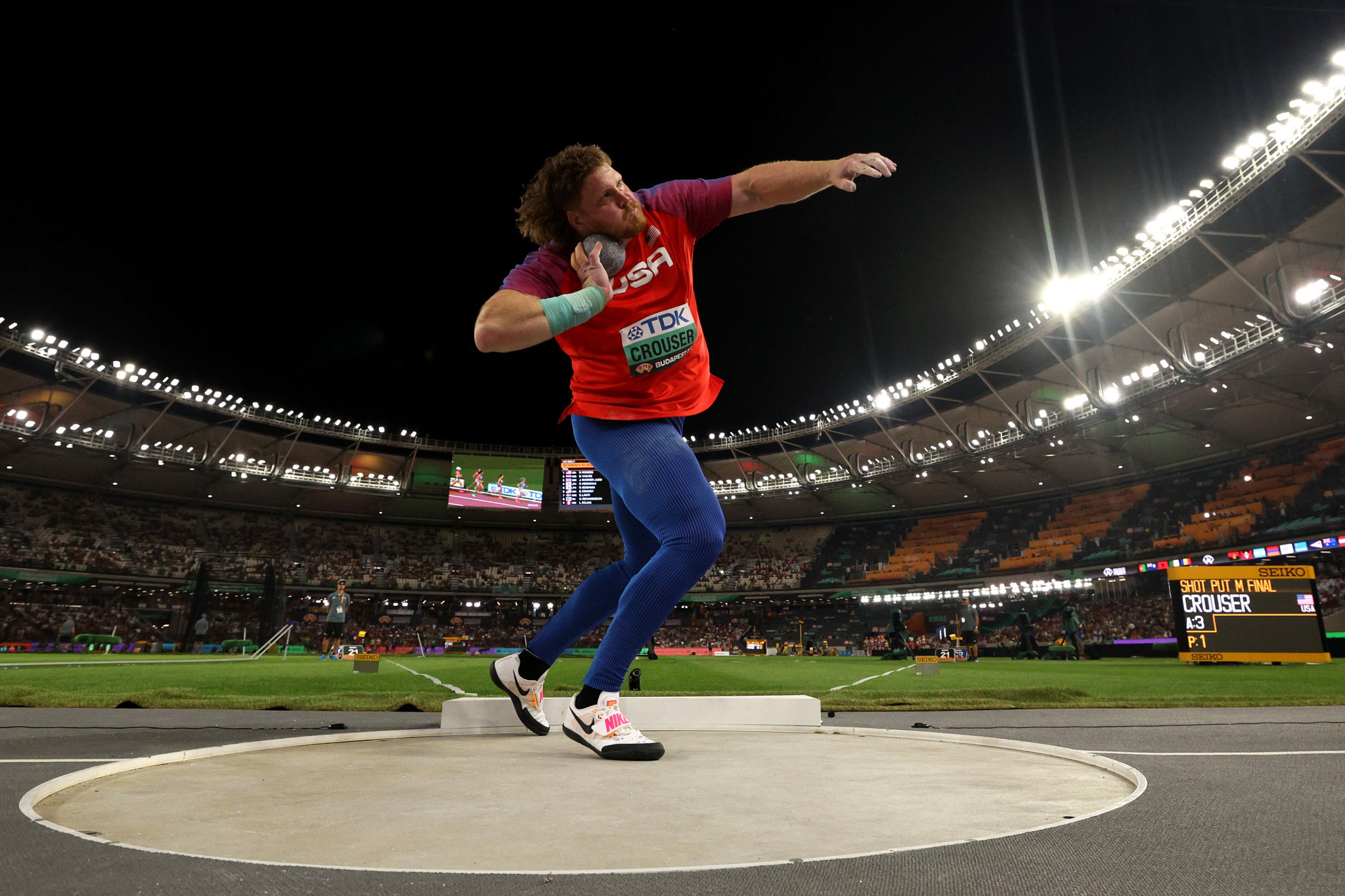 Crouser smashes own World Championships shot put record in Budapest