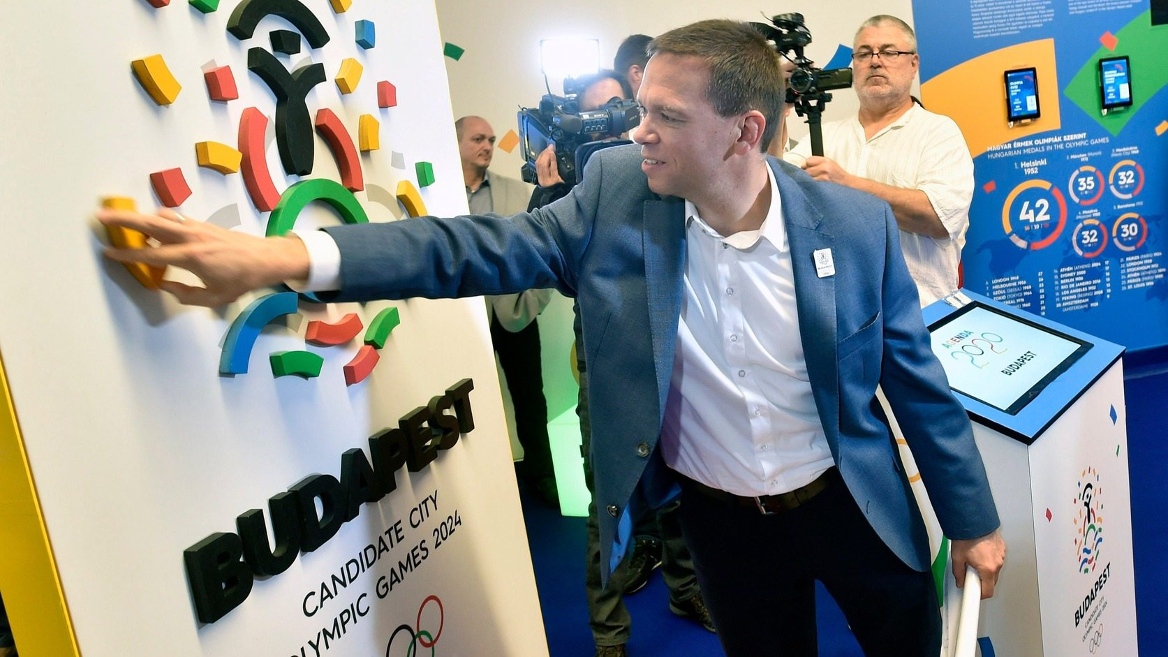 Balázs Fürjes led Budapest's bid for the 2024 Olympic Games which collapsed after the Momentum Movement secured enough votes for a referendum ©Budapest 2024