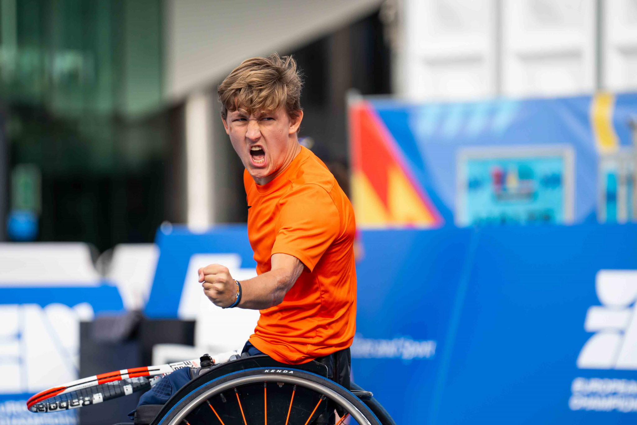 The Netherlands continues to produce top wheelchair tennis talent, with 20-year-old Niels Vink making an impact in the quads game ©EPC
