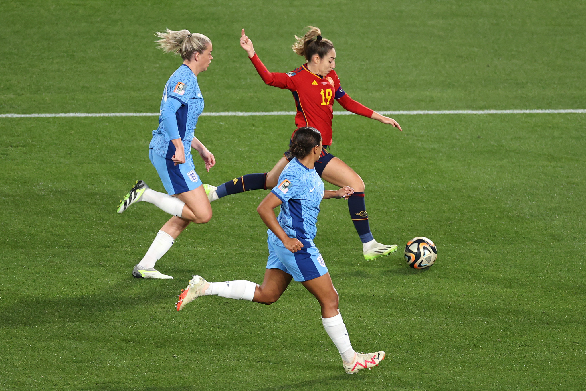 Spain captain Olga Carmona's first-half strike proved the difference between the two first-time Women's World Cup finalists ©Getty Images