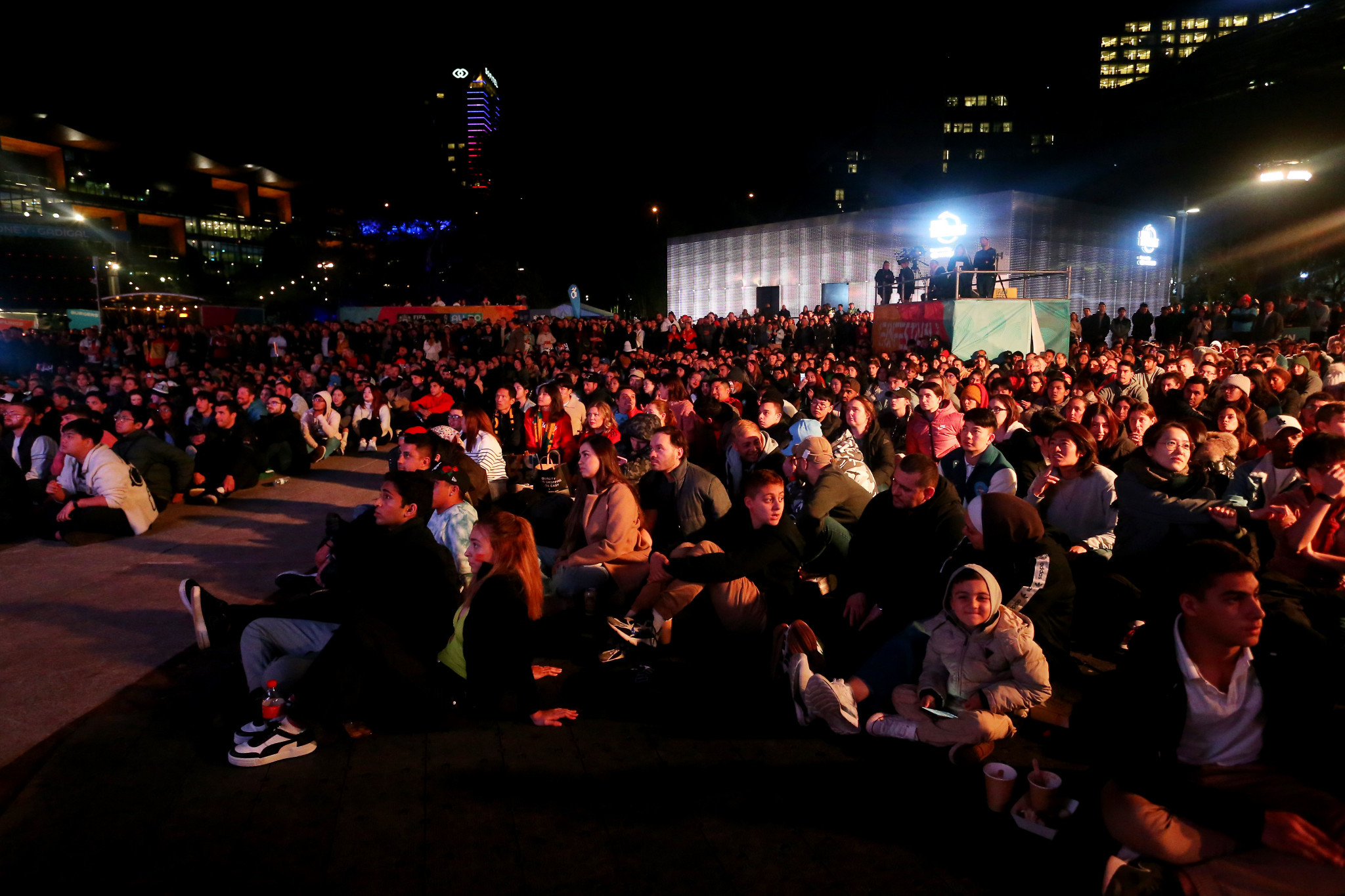 Fans enjoy the final at the FIFA Fan Festival in Sydney ©Getty Images