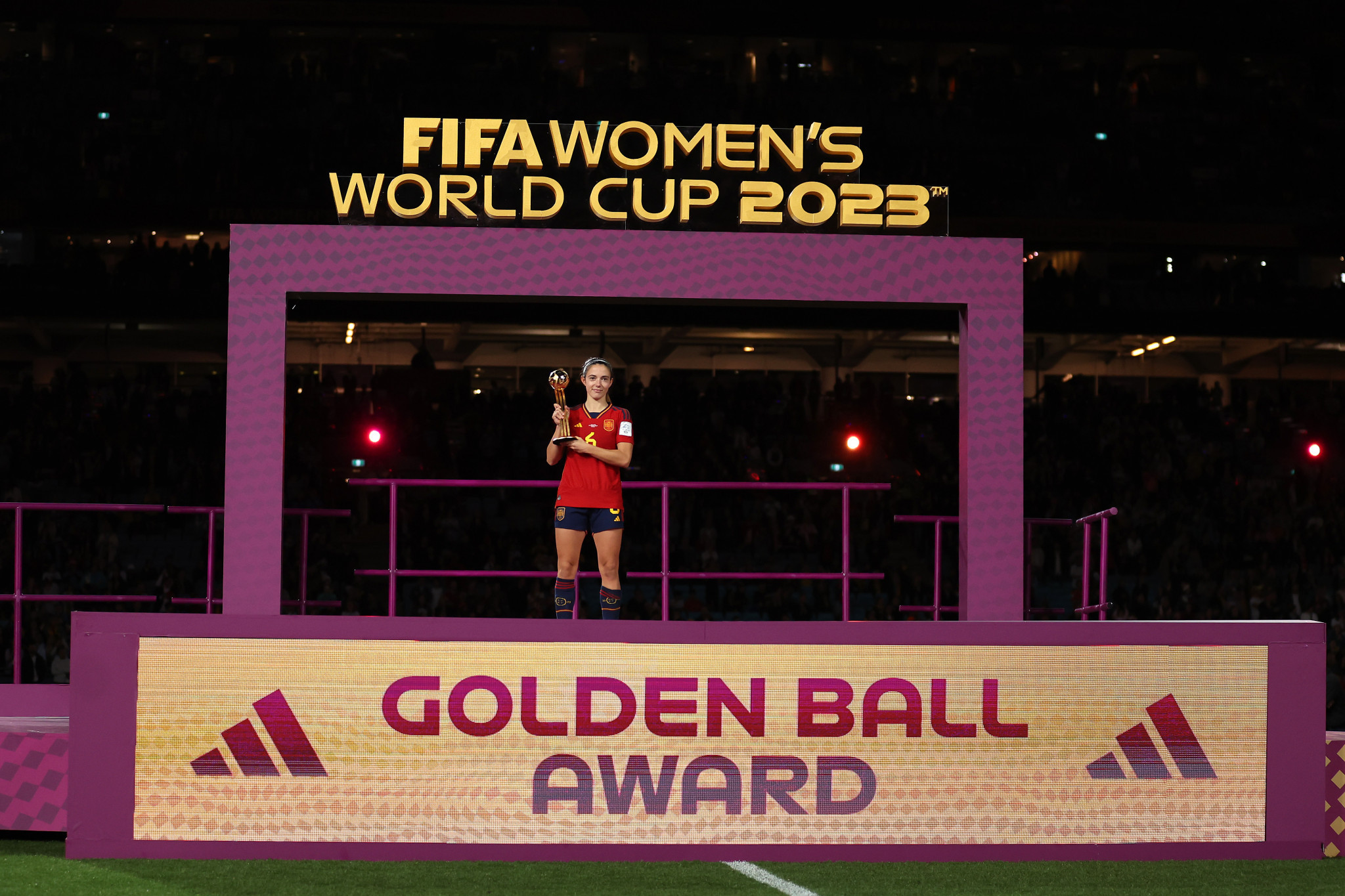 Spain's Aitana Bonmati won the Golden Ball award for her performances throughout the tournament ©Getty Images