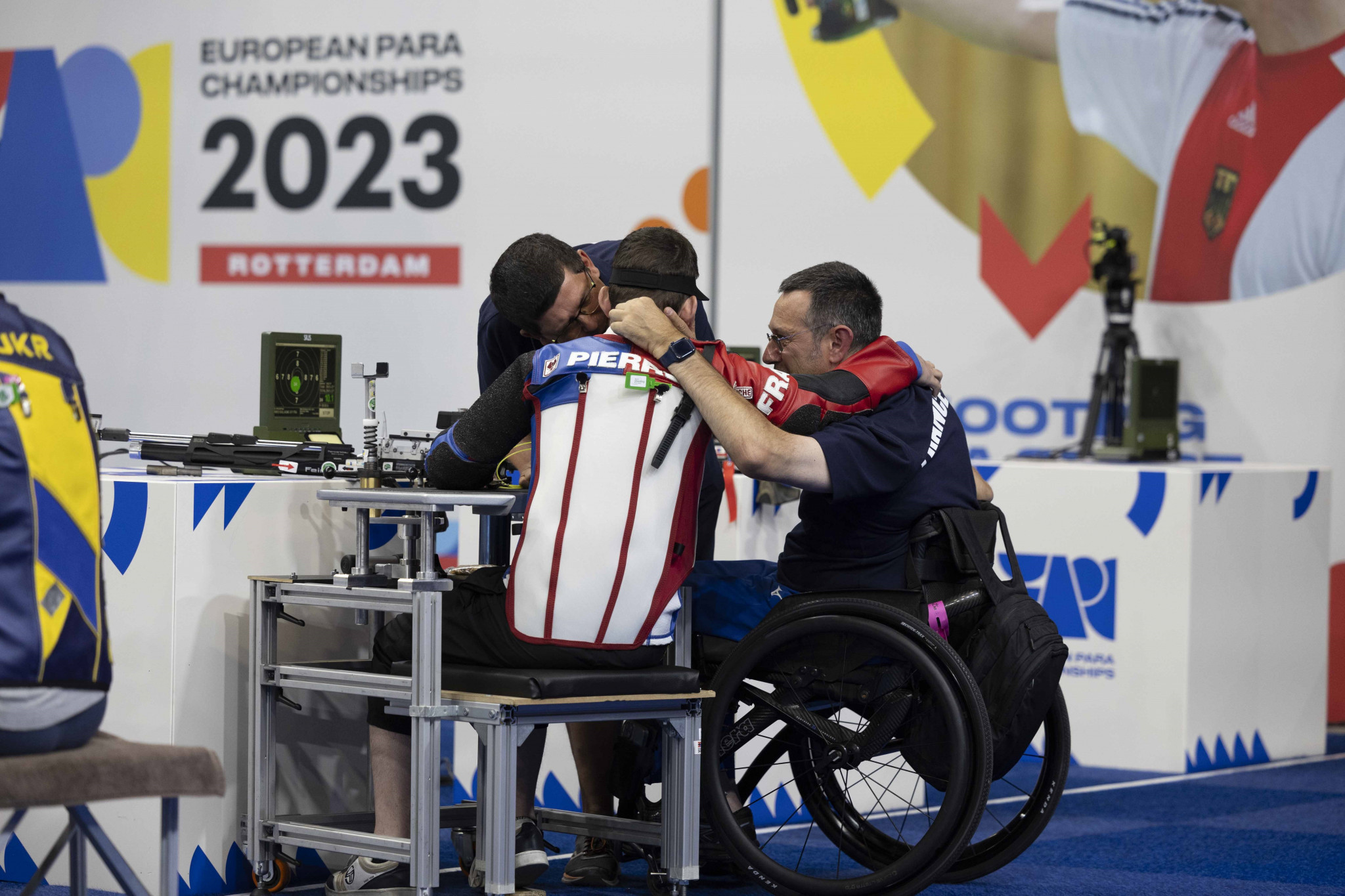 Pierre Guillaume-Sage notched a world record score of 256.5 points to seal SH2 mixed 10m air rifle prone gold as France topped the medal table ©EPC