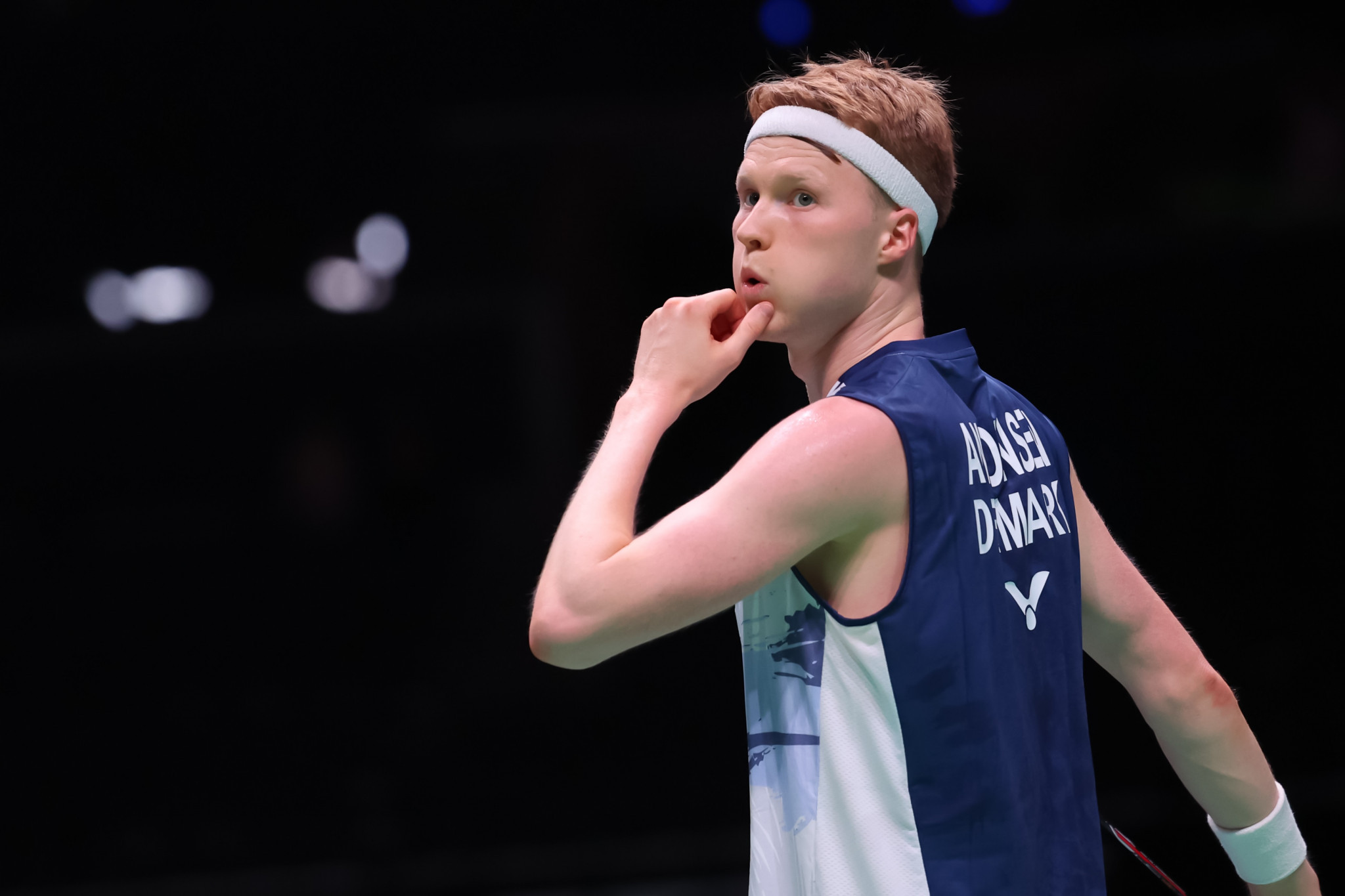 Anders Antonsen was the first Danish winner of the day as he swept into the second round ©Badmintonphoto