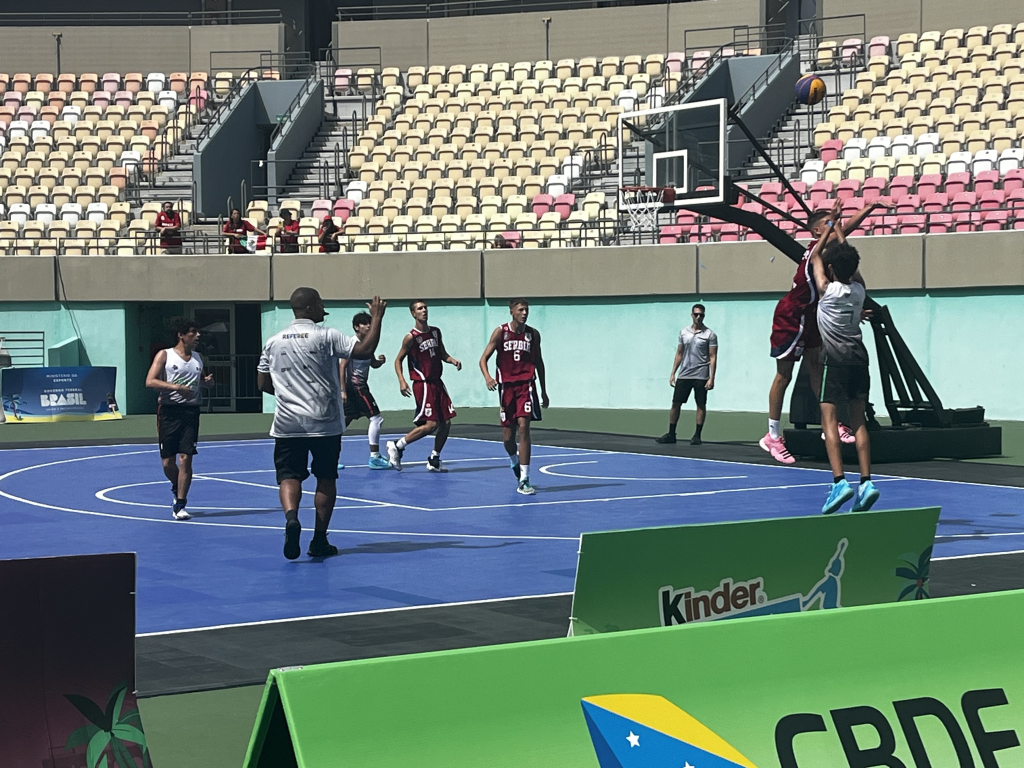Sports on display on day one included 3x3 basketball ©ITG
