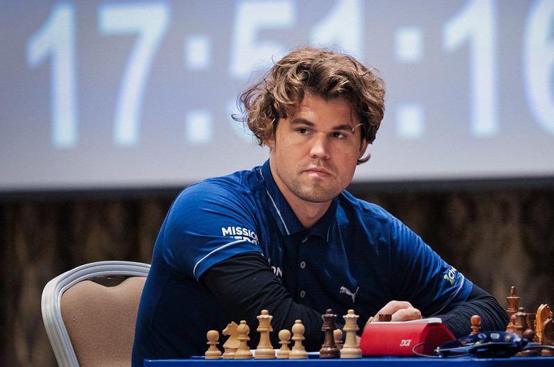 Magnus Carlsen revealed he had been suffering from food poisoning for the last two days ©FIDE/Maria Emelianova